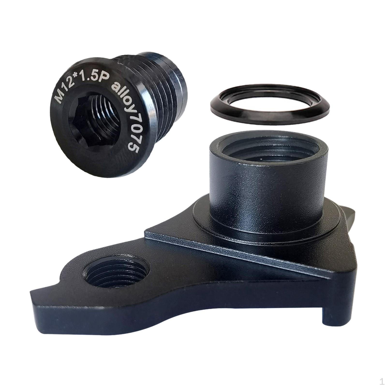 

Universal Derailleur Hanger, Bicycle Rear Hanger Riding Road Bike Frame Gear Parts Black
