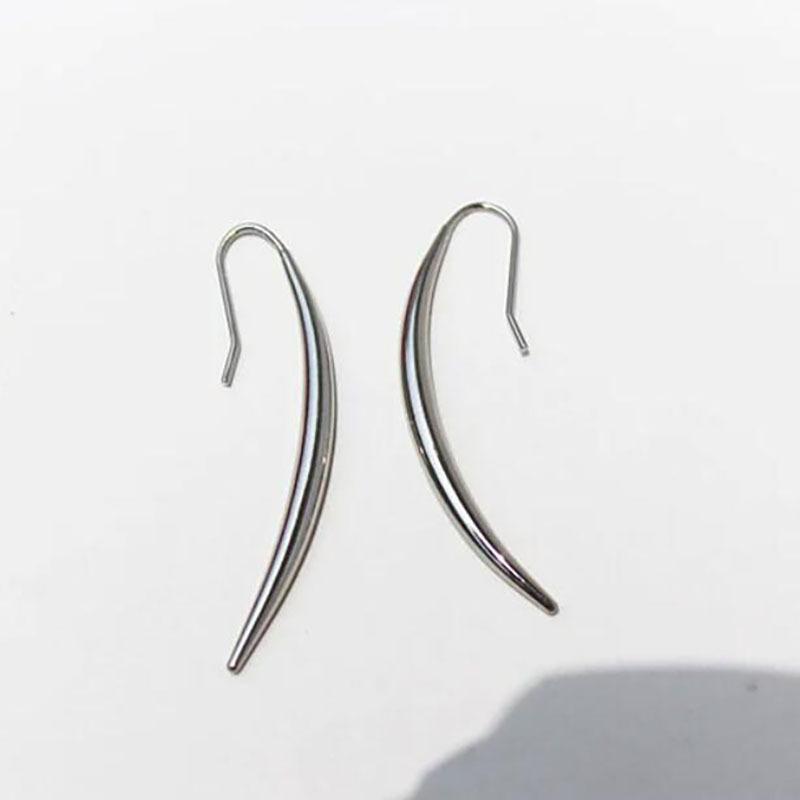 

Ladies Smooth Water Drop Simple Fashion Earrings срібний