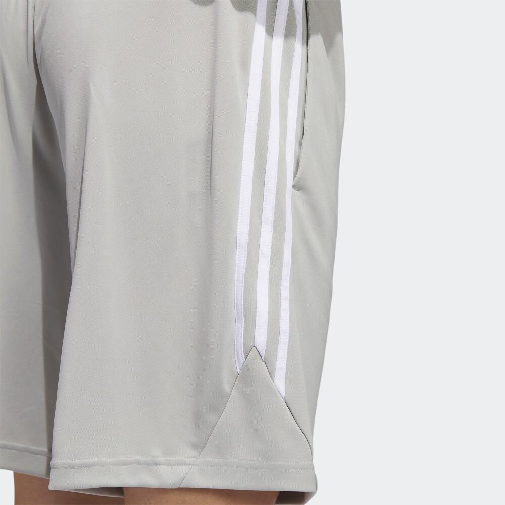 Adidas Logo Letter Print Vertical Stripe Basketball Shorts Men Shorts Metallic-Gray IC2453