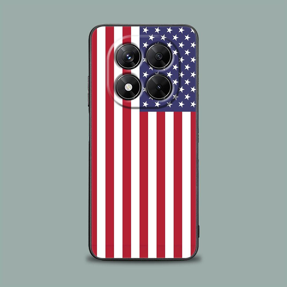 American USA Flag Five-pointed Star Phone Case for Xiaomi Redmi 14C 12C 10C 13C 4G Redmi Note 14 13 12 11 10 Pro Plus 12S Cover