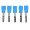 5 stücke Wolframkarbid 4 Flöte Schaftfräser CNC Fräser 6mm Durchmesser x 50mm Länge