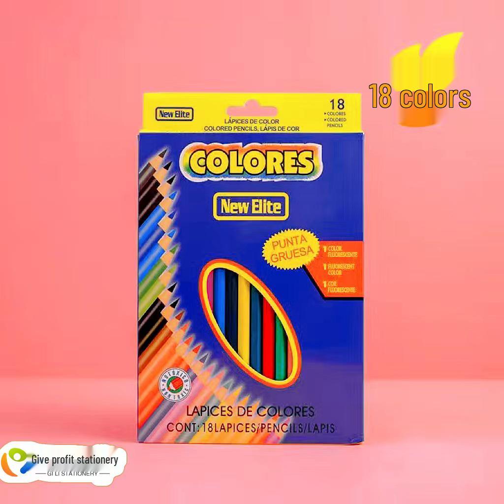 Oil-Based Colored Pencil Set for Kids - 12/18/24/36 Colors