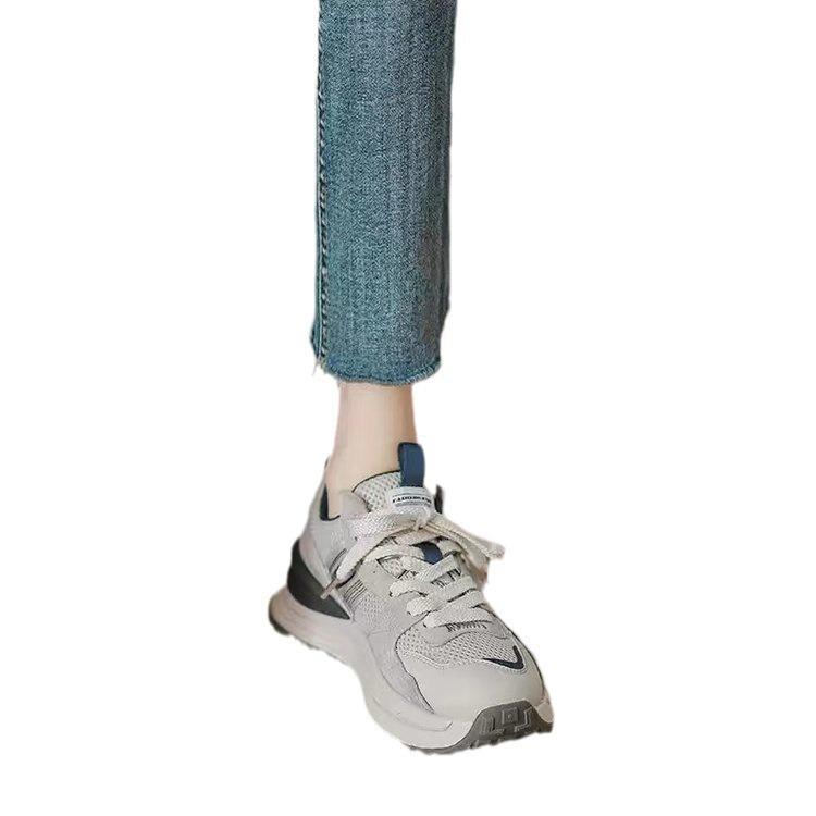 Pops-Schuhe mit dicken Sohlen, Damenschuhe, Frühlings- und Sommerschuhe mit erhöhten Gump-Schuhen, Hundert Freizeit-Sneakers im Hong Kong-Stil