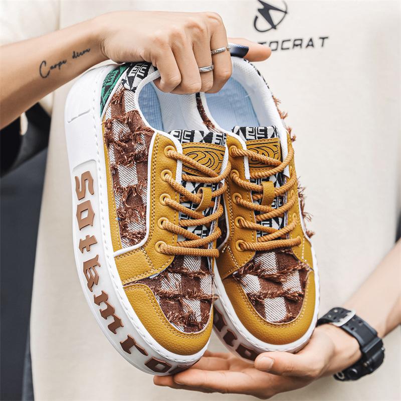 Fashion Spring Autumn Classic Men's Shoes Soft Soled Comfortable Running Sneakers Fashionable Thick Soled Youth Casual Shoes Sneakers