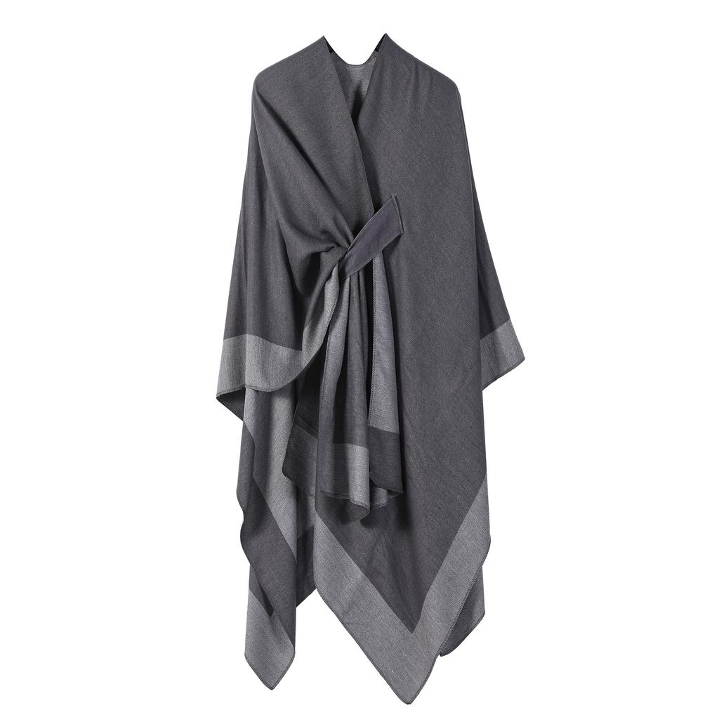 Multifunctional Thermal Shawl, Simple Office Nap Blanket, Split Cloak, Men On Both Sides
