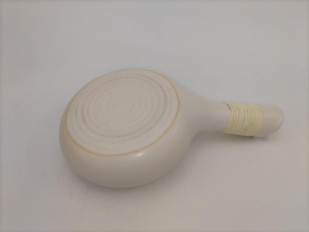 SP00182 Tokoname Ware Fujimaki Roaster, White (Pot, Pork, Frying Pan, Roasting Pan, Roaster, Horoku, Sesame Roaster)