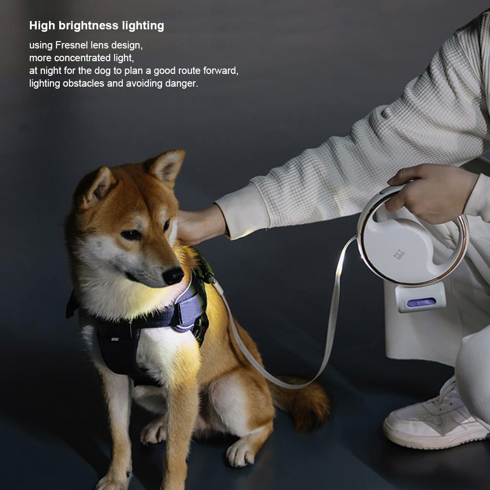 3 Meters Automatic Retractable Pet Leash Portable Dog Leash Bright Lighting Reflective Strip Traction Rope Belt Dog Cat Supplies