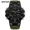 SANDA Men's Waterproof Sporty Digital Watch - Trendy, Cool, and Multifunctional for Teenagers and Students
