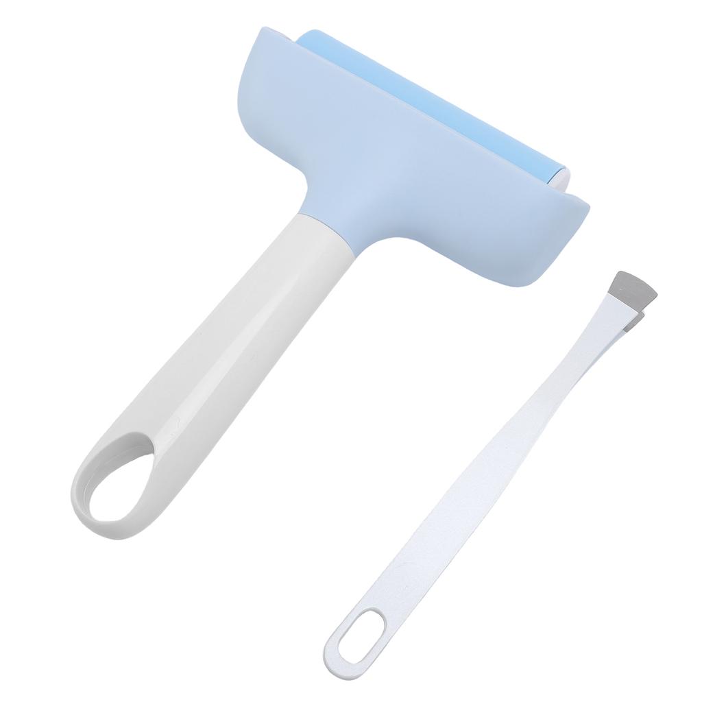 Roller and Tweezers Kit Hand Printmaking Roller for Leather Fabric Paper Wrinkle Bubble Removal