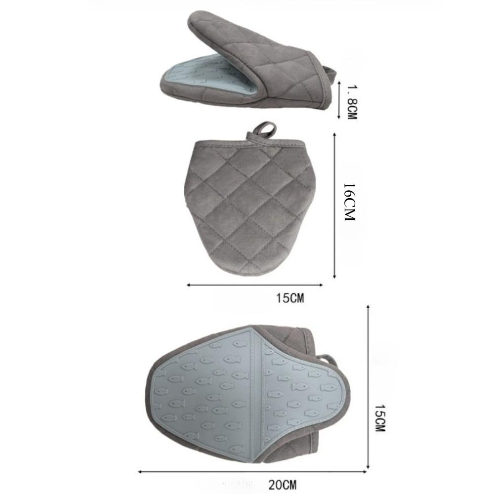 Fish Shaped Silicone Anti Scald Oven Gloves Baking Heat Insulation High Temperature Resistant Microwave Oven Gloves Kitchen Tool