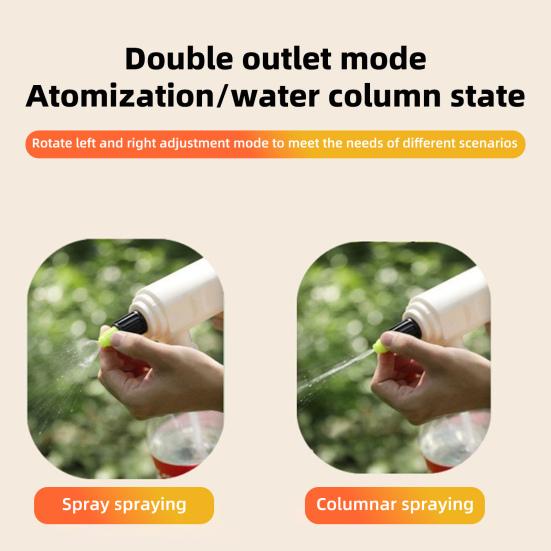 Handheld Electric Sprayer USB Rechargeable Pressure Sprayer Portable Garden Sprayer for Plant Watering Pet Bathing Car Washing