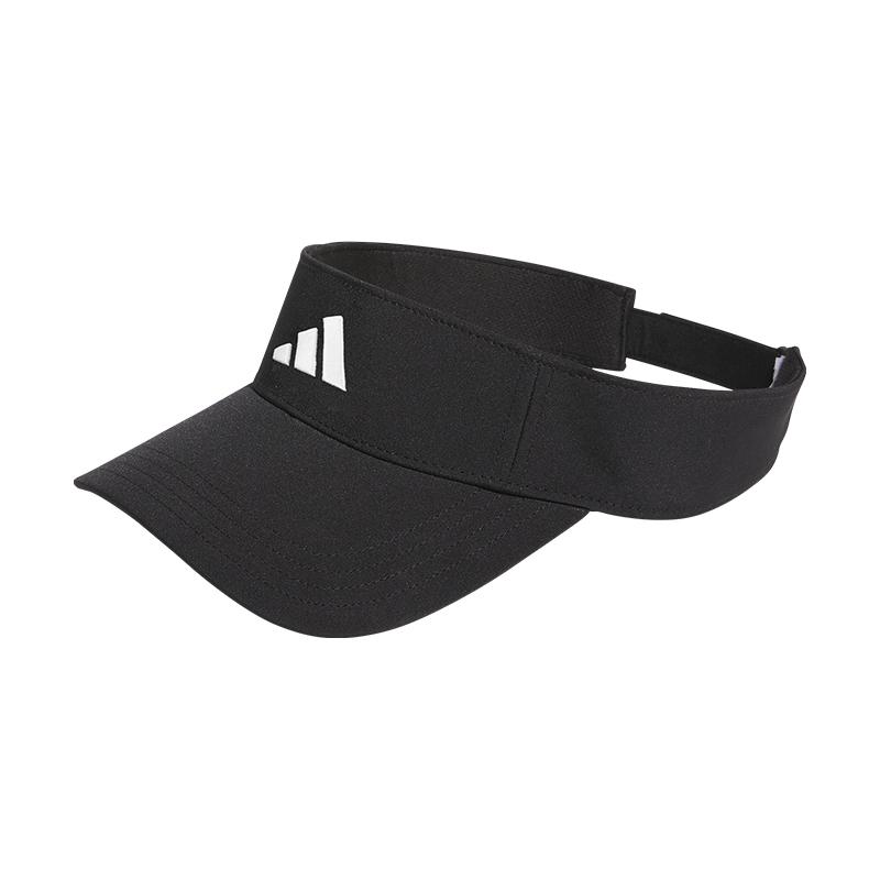 Men's Adidas Elastane Recycled Polyester Visor Cap Unisex Black