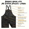 Waterproof Apron Work Clothes Multi-Pocket BBQ Barber Gardening Anti-Fouling Apron