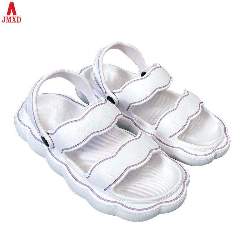 

JMXD — летние женские тапочки-облака на толстой подошве с противоскользящим покрытием и ощущением ходьбы, уличные сандалии для двух видов одежды для женщин с внешними сандалиями