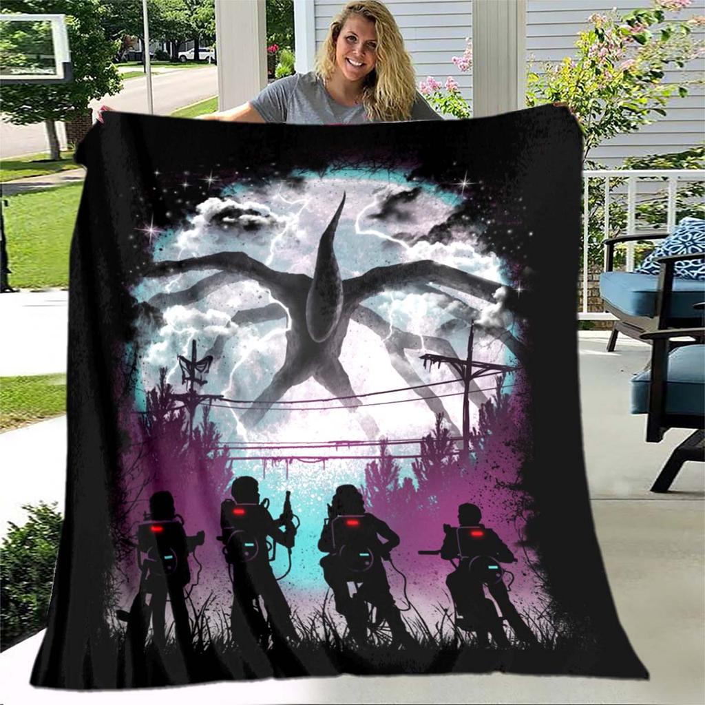 Buy Stranger Things Movie 3D Printed Art Fleece Blanket for Beds Hiking ...