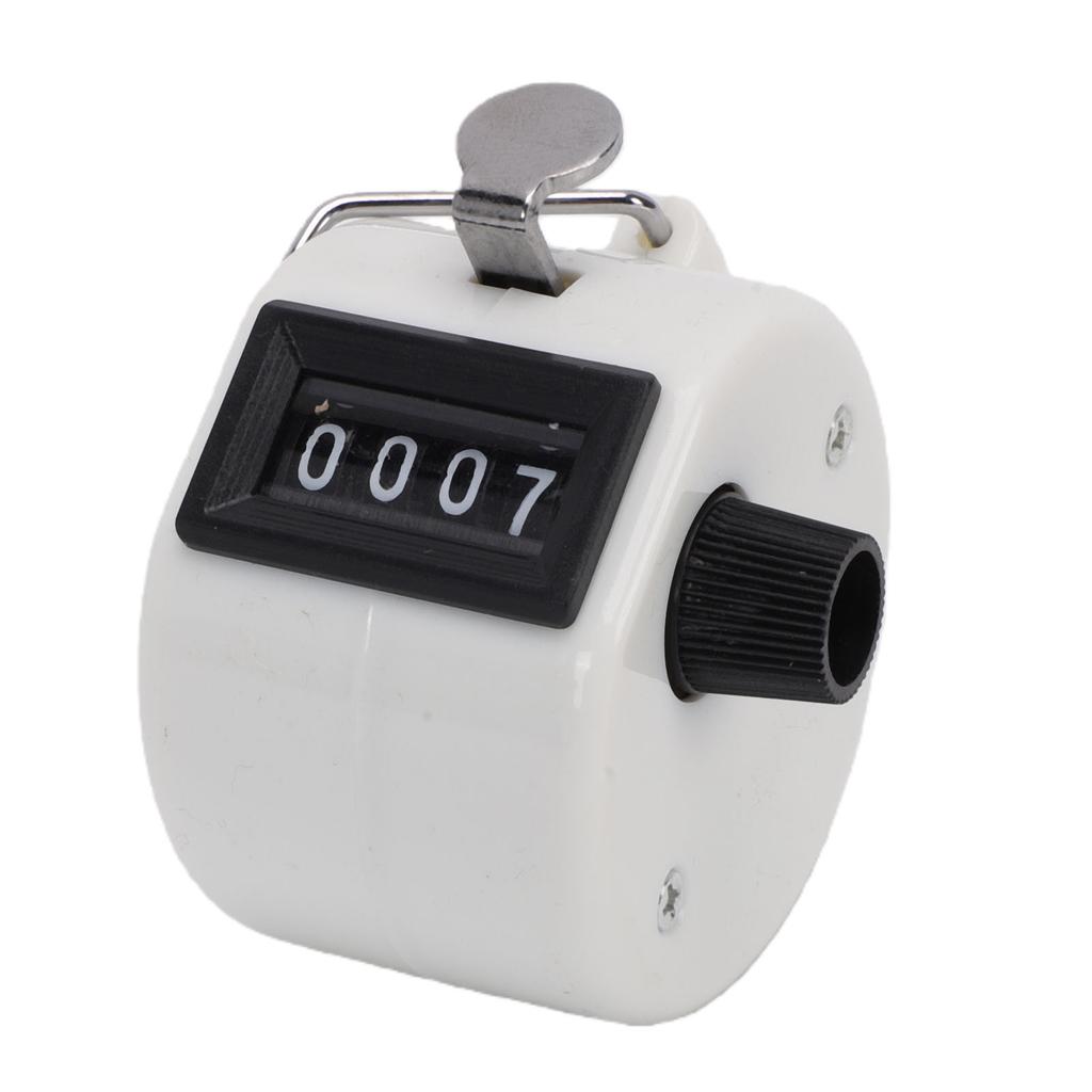4 Digit Number Counter Compact Hand Mechanical Counter with Reset Knob for Counting Numbers Knitting