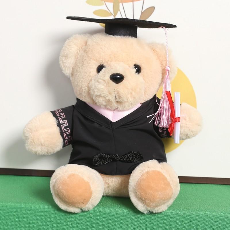 Cute Doctoral Bear Graduation Bear Doll Plush Toy Hat Doctoral Bear Doll Bachelor Bear