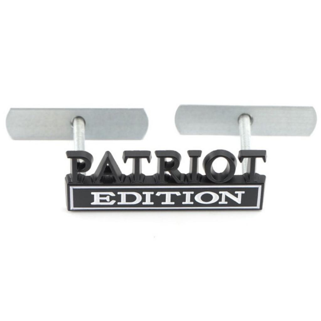1Pc 3D Metal Patriot Edition Logo Car Front Grille Badge Side Fender Rear Trunk Emblem Sticker Decal