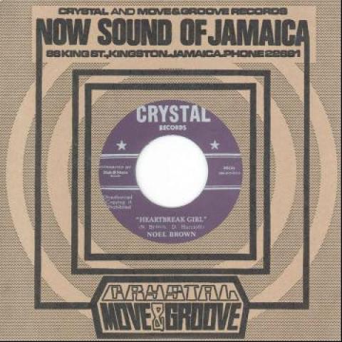 7inch Record NOEL BROWN - Heartbreak Girl / Man's Temptation DSRDH7013 Crystal/Dub Sto 1968 Japan Reggae, Ska & Dub Used