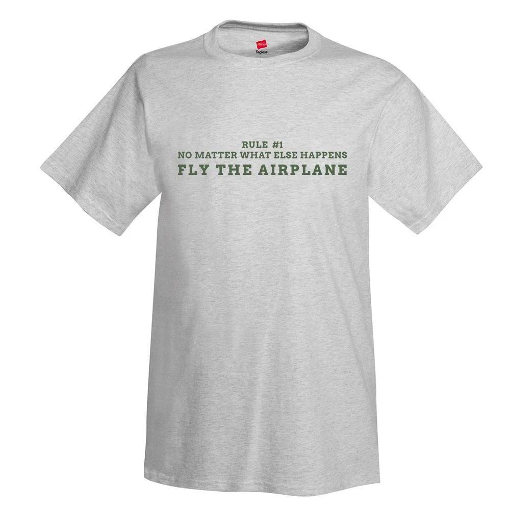 Fly the Airplane Aviation T-Shirt L