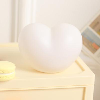 1Pcs Cute Heart Night Light Vinyl Led Sleeping Lamp Bedside Touch Nursery Nightlight For Kids Room Happy Birthday Gift