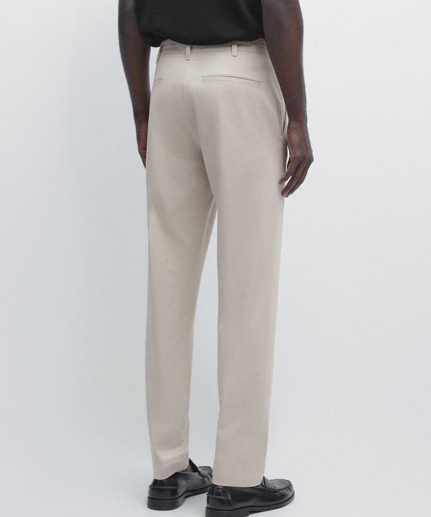 Masimodutti Cotton Blend Slim Fit Pants