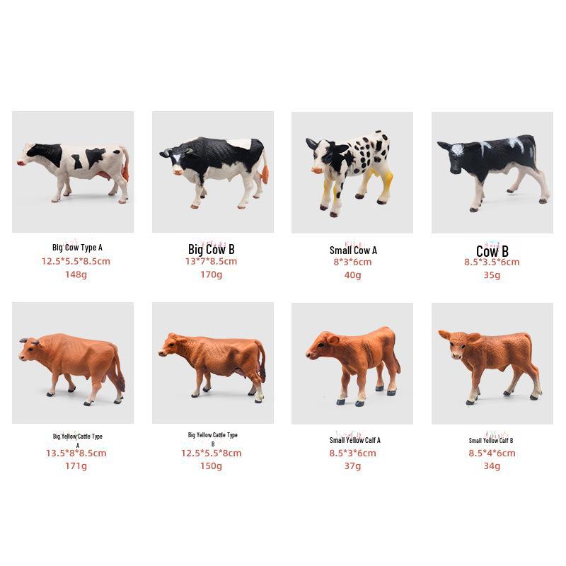 Creative Farm Cow Educational Toy - Small Animal Model for Children
