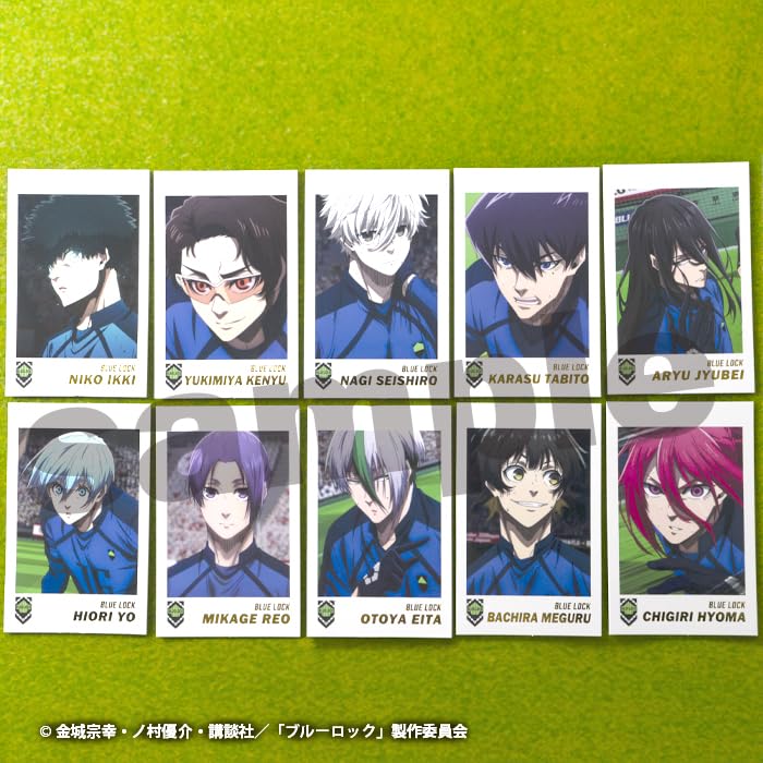 Confect Blue Lock Double Photo Card Collection F-toys (15-piece Set)