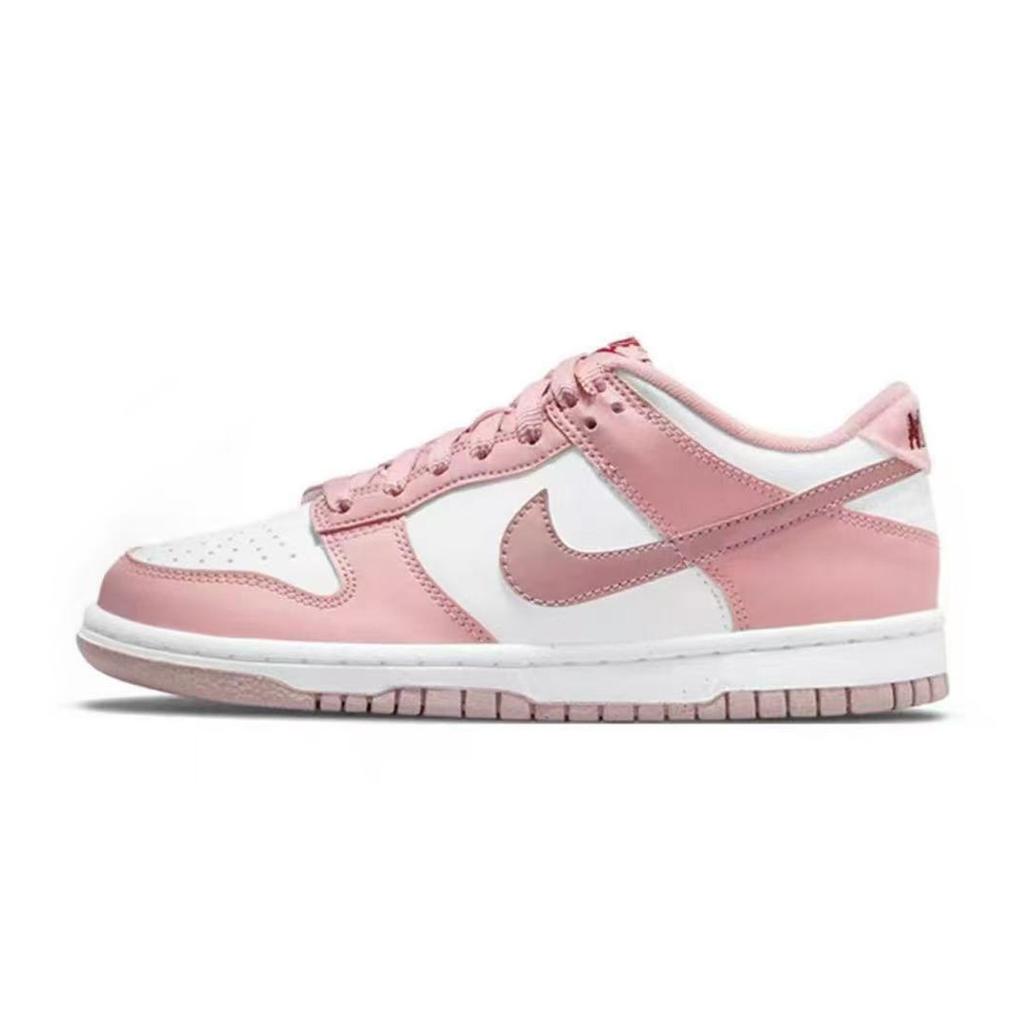 Nike Scarpe da Skateboard Dunk Resistenti all'Abrasione Basse Unisex Bianco Rosa DO6485-600(Team963-)