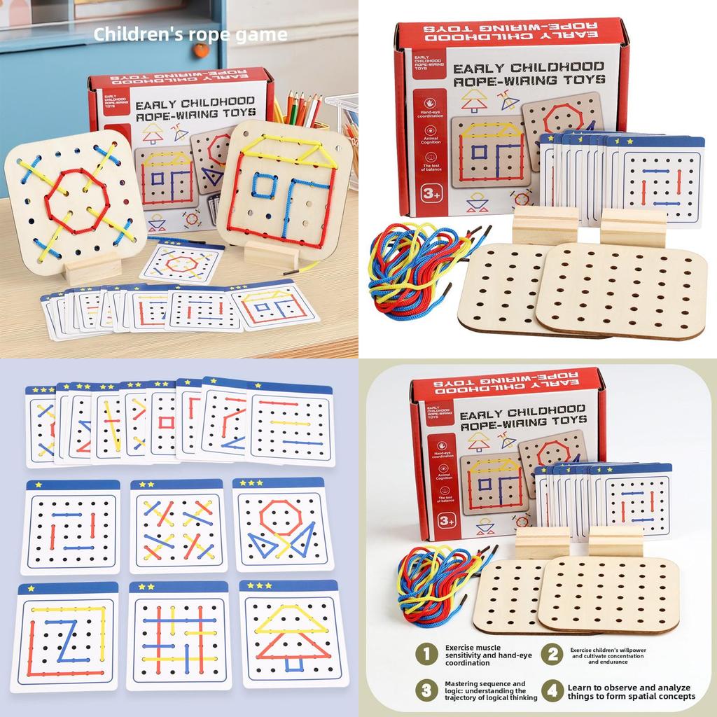 Wooden Wiring Board Toys Toy For Early Childhood Development And Handeye Coordination