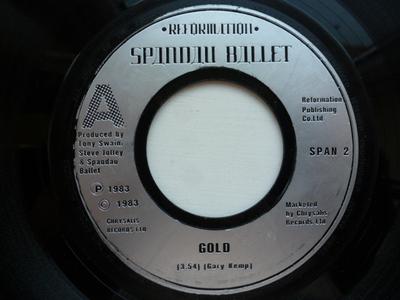 7-Zoll Schallplatte SPANDAU BALLET - Gold SPAN2 Reformation 1983 UK Rock Gebraucht
