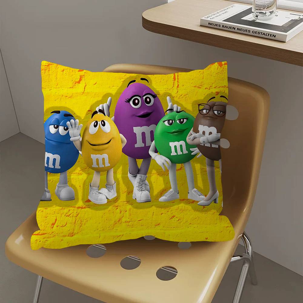 M-Ms C-Chocolate Pillow Cover Design Cushion Cover Decor Holiday Decorati