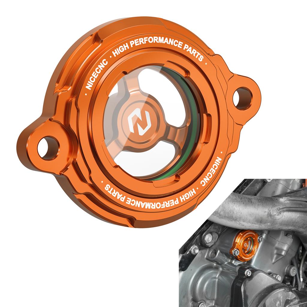 For 2014-2023 KTM 1290 Super Duke R/GT Transparent Oil Filter Cover for KTM 1290 Super Adventure R S T 1290 SAR SAS 2013-2024