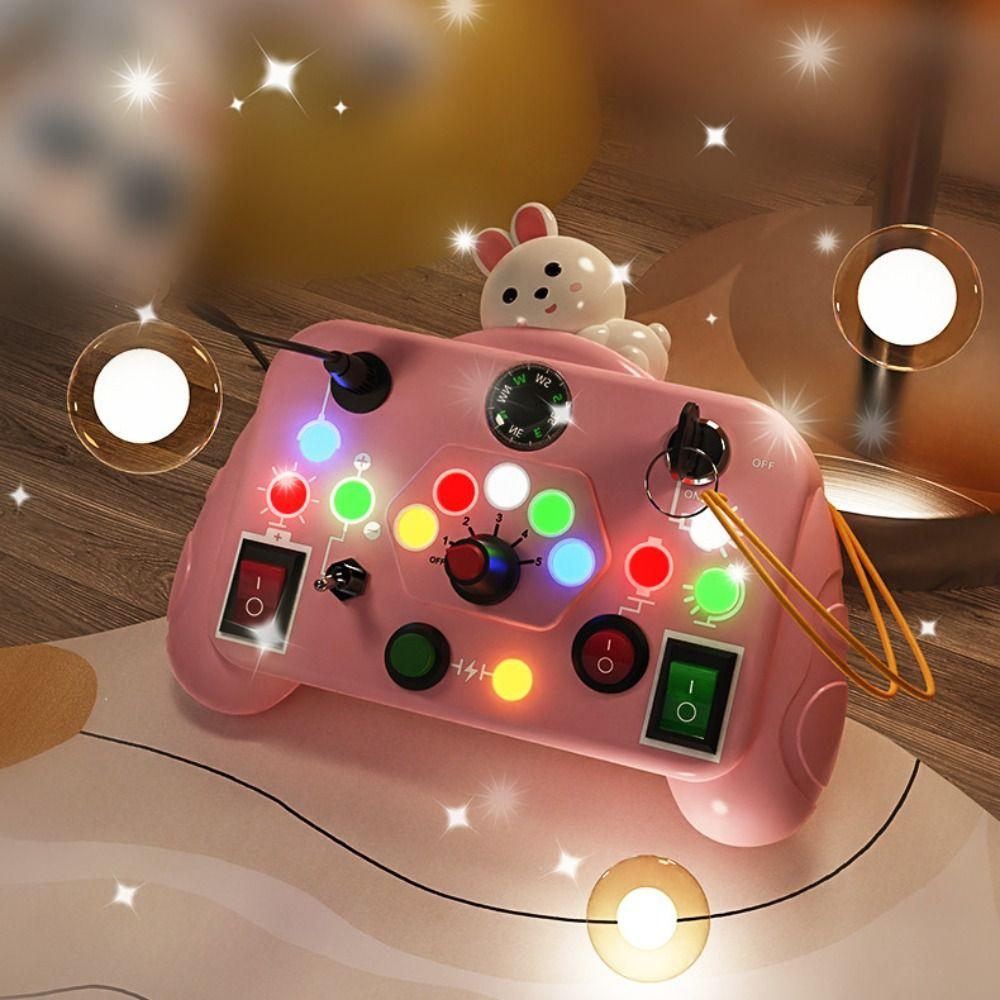 with LED Light Baby Sensory Board Switch Toy  For Kids Preschool Learning