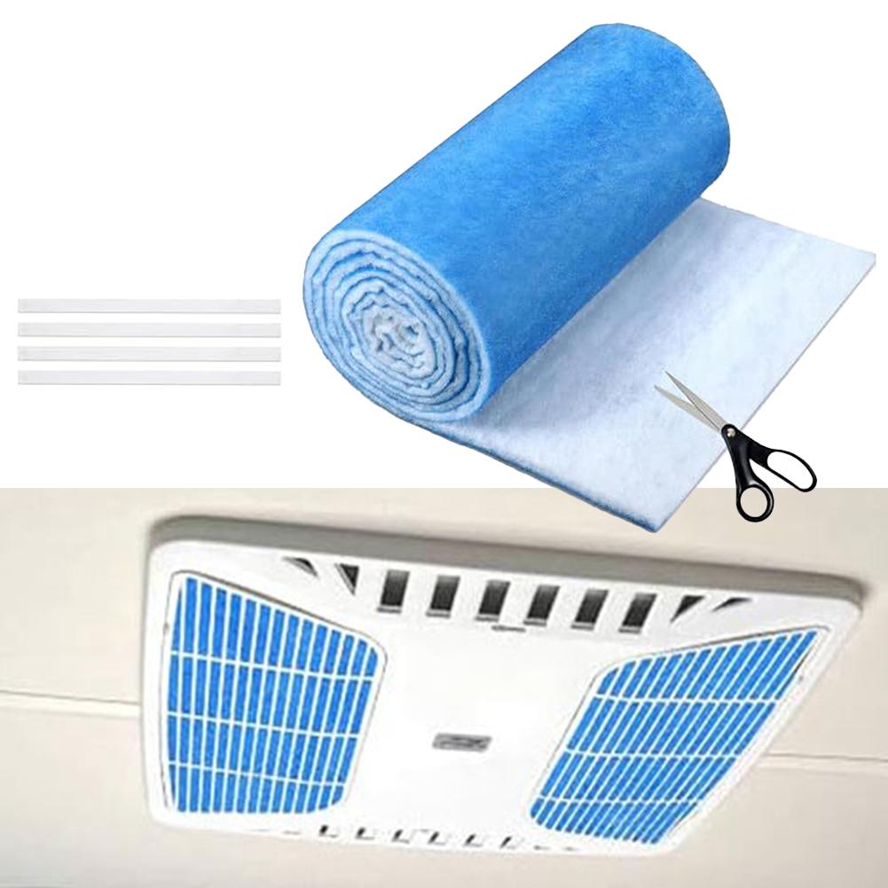 1Roll Reusable Electrostatic Floor Vent Filter Cuttable  Air  Conditioning Filter Cotton  AC Ventilation Filters Accessories
