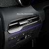 LHD For Hyundai Palisade   ABS carbonfiber Interior Dashboard Air Conditioner outlet  Center Trim Air Vent panle Frame