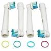Tête de brosse à dents électrique - VOLY - 16pcs - Doux poils - Anneaux de couleur - Mixte