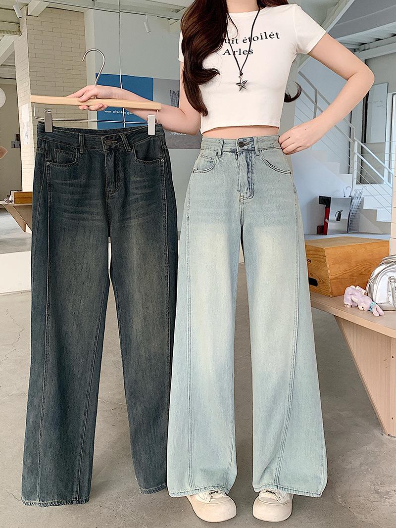 2026 Summer Plus Size Women s High Waist Slimming Wide Leg Jeans - American Design XL