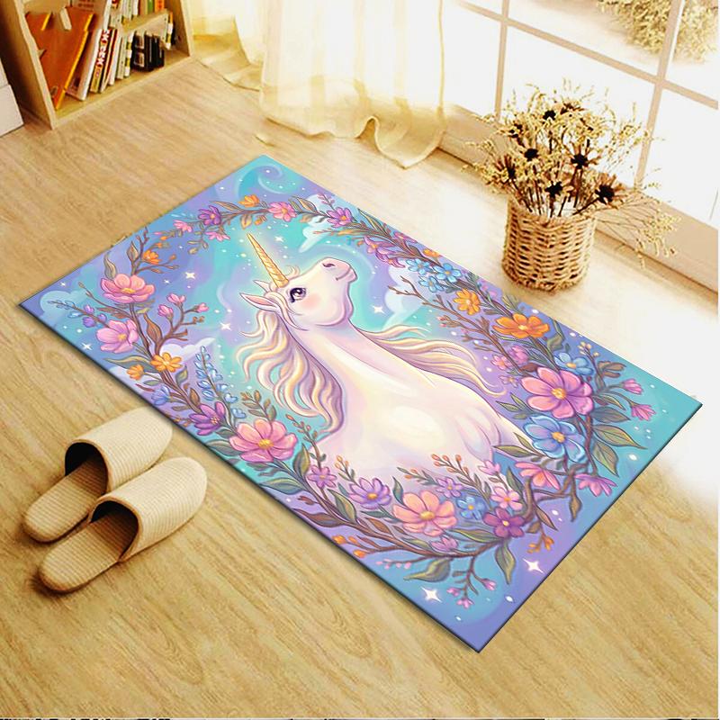 2025 New Unicorn Animal Carpet Rug for Living Room Bedroom Home Sofa Decoration,Kids Play Non-slip Floor Mat138
