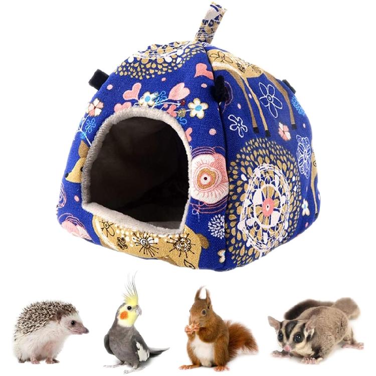 Hamster Plush Hideout Small Animal Hanging Hammock Warm Winter Bed Tent House