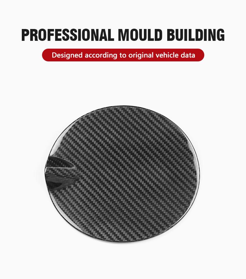 Naklejka na osłonę wlewu paliwa z włókna węglowego do Fiata 500