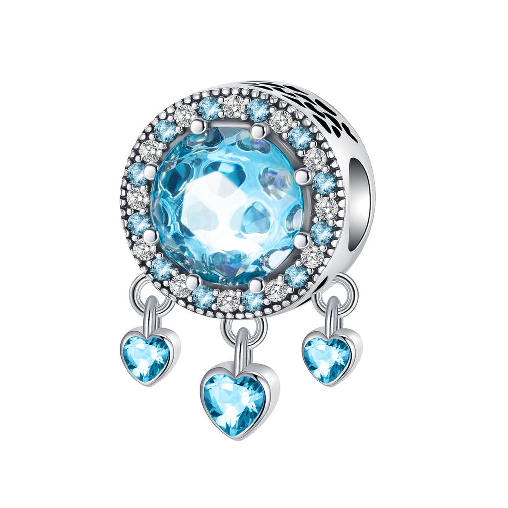 Boy Girl Pendant Heart-Shaped Flower Zircon Beads Jewelry Beads For Original Bracelet Plata De Ley Boutique Charms Gift