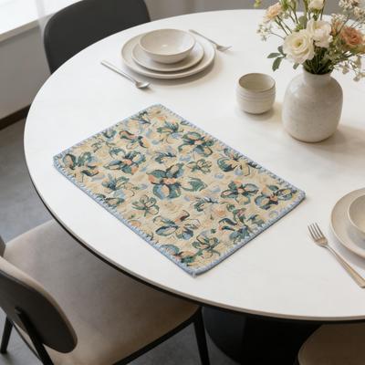 Cotton Linen 12x18 Inch Washable Table Mats Reusable Kitchen Dining Room Home Party Decor Placemats