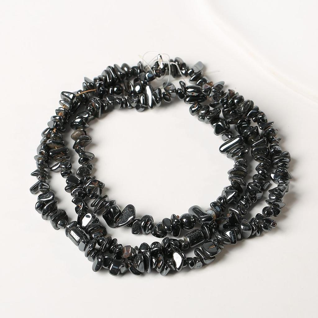 80cm Natürliche Amethyst Splitterkette - Poliert, Unregelmäßige Streifen für DIY Schmuck & Armbänder