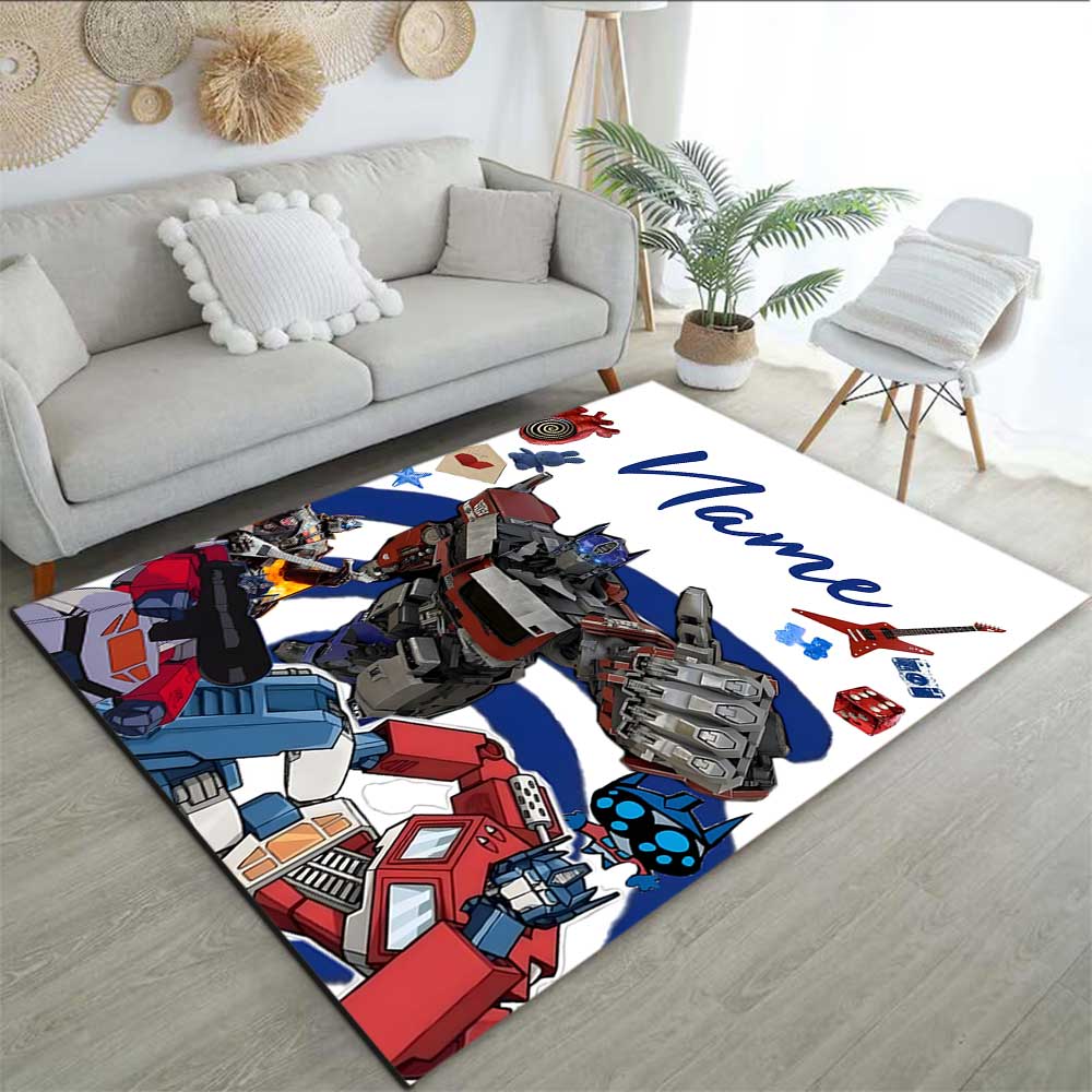 Transformers Fans Customize your name rug, office chair cushion, home bedroom living room gift.