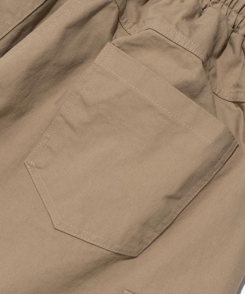 CARGOBROS Washed Cotton Curved Pants (Beige)