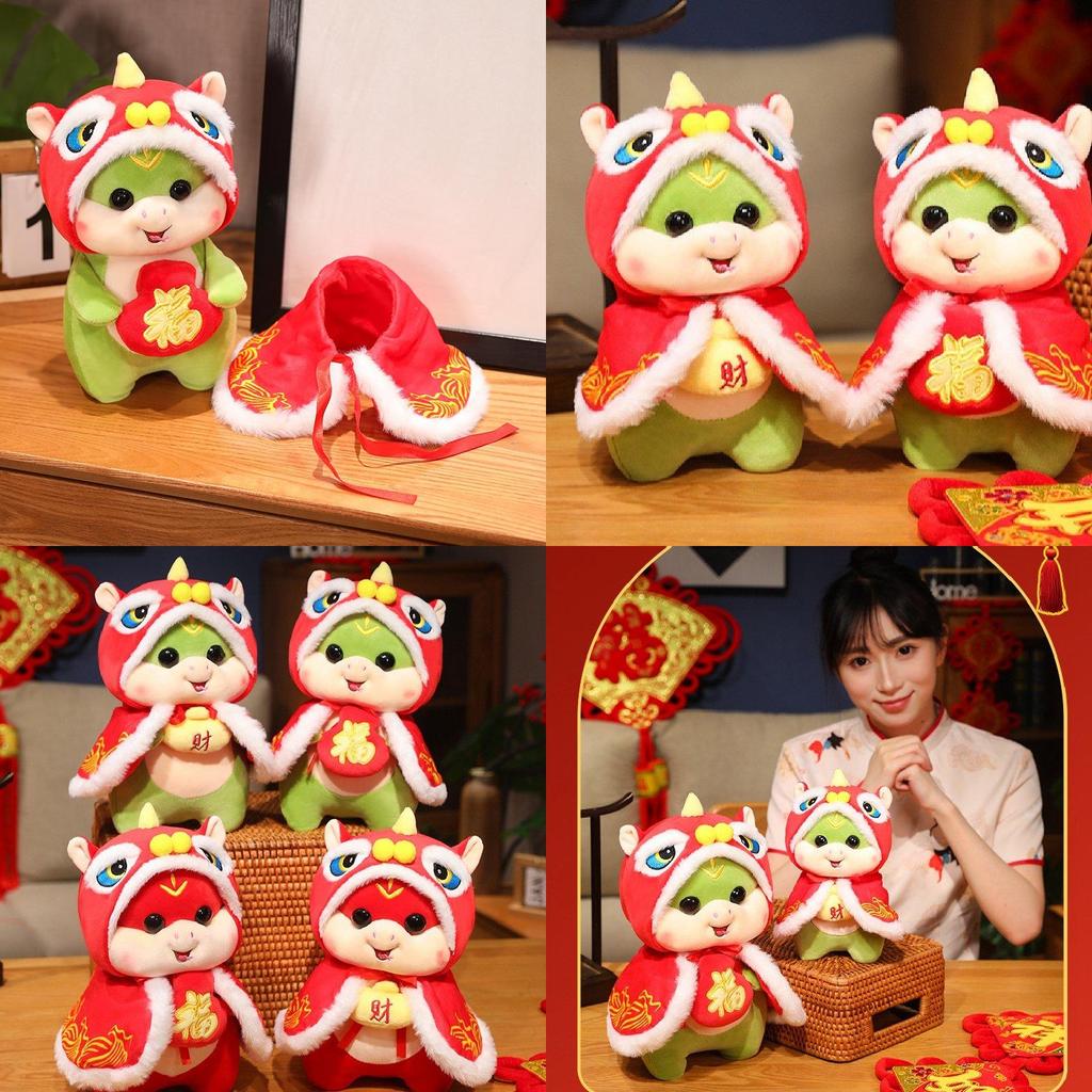 Bunte und weiche Schlangen-Plüschpuppe mit bezauberndem Umhang und Saugnapf-Funktion