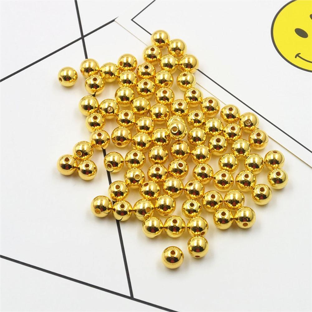 Pearl Spacer Loose Beads 50/100Pcs Acrylic Jewelry Making Accessories Round Necklace Bracelet Earrings DIY 6/8mm