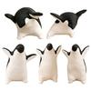 Compact Wildlife Statues Cute Penguin Figurine, Nordic Style Small Animal Statue, Whimsical Playful Home Embellishments Desk Shelf Tabletop