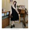 Early autumn new temperament fake two-piece suit dress women's large size light and mature style high-end skirt
